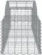 vidaXL Kosze gabionowe, 8 szt, 200x50x40/60 cm, galwanizowane żelazo 5