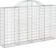 vidaXL Kosze gabionowe, 6 szt, 200x30x120/140 cm, galwanizowane żelazo 3