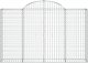 vidaXL Kosze gabionowe, 6 szt, 200x30x120/140 cm, galwanizowane żelazo 4