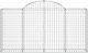 vidaXL Kosze gabionowe, 5 szt, 200x30x100/120 cm, galwanizowane żelazo 4