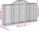vidaXL Kosze gabionowe, 5 szt, 200x30x100/120 cm, galwanizowane żelazo 6