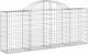 vidaXL Kosze gabionowe, 18 szt, 200x30x80/100 cm, galwanizowane żelazo 3