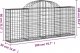 vidaXL Kosze gabionowe, 18 szt, 200x30x80/100 cm, galwanizowane żelazo 6