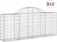 vidaXL Kosze gabionowe, 13 szt, 200x30x80/100 cm, galwanizowane żelazo 2