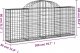 vidaXL Kosze gabionowe, 13 szt, 200x30x80/100 cm, galwanizowane żelazo 6