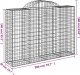 vidaXL Kosze gabionowe, 5 szt, 200x50x140/160 cm, galwanizowane żelazo 6