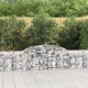 vidaXL Kosze gabionowe, 2 szt., 300x30x60/80 cm, galwanizowane żelazo 1
