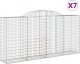 vidaXL Kosze gabionowe, 7 szt, 300x50x140/160 cm, galwanizowane żelazo 2