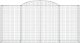 vidaXL Kosze gabionowe, 2 szt, 300x50x140/160 cm, galwanizowane żelazo 4