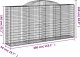 vidaXL Kosze gabionowe, 2 szt, 300x50x140/160 cm, galwanizowane żelazo 6