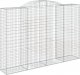 vidaXL Kosze gabionowe, 2 szt, 300x50x200/220 cm, galwanizowane żelazo 3
