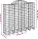 vidaXL Kosze gabionowe, 4 szt, 200x50x160/180 cm, galwanizowane żelazo 6