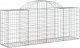 vidaXL Kosze gabionowe, 3 szt, 200x50x80/100 cm, galwanizowane żelazo 3