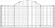 vidaXL Kosze gabionowe, 3 szt, 200x50x80/100 cm, galwanizowane żelazo 4