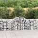 vidaXL Kosze gabionowe, 2 szt, 200x50x80/100 cm, galwanizowane żelazo 1
