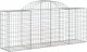 vidaXL Kosze gabionowe, 2 szt, 200x50x80/100 cm, galwanizowane żelazo 3