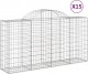 vidaXL Kosze gabionowe, 15 szt, 200x50x100/120cm, galwanizowane żelazo 2
