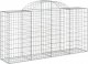vidaXL Kosze gabionowe, 15 szt, 200x50x100/120cm, galwanizowane żelazo 3