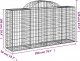 vidaXL Kosze gabionowe, 15 szt, 200x50x100/120cm, galwanizowane żelazo 6