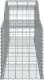vidaXL Kosze gabionowe, 11 szt., 300x50x60/80 cm, galwanizowane żelazo 5
