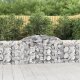 vidaXL Kosze gabionowe, 15 szt, 300x30x80/100 cm, galwanizowane żelazo 1