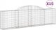 vidaXL Kosze gabionowe, 15 szt, 300x30x80/100 cm, galwanizowane żelazo 2