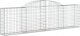 vidaXL Kosze gabionowe, 15 szt, 300x30x80/100 cm, galwanizowane żelazo 3