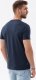 Ombre T-shirt męski bawełniany z nadrukiem - granatowy V4 S1735 S 3