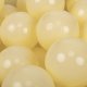 KiddyMoon KiddyMoon Plastikowe piłeczki 7cm pastelowy żółty 50 Zabawka zestaw kulek 1