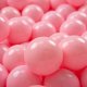 KiddyMoon KiddyMoon Plastikowe piłeczki 7cm pudrowy róż 50 Zabawka zestaw kulek 1