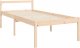 vidaXL Rama łóżka z wezgłowiem, 3FT, pojedyncza, lite drewno 9