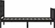 vidaXL Rama łóżka z wezgłowiem, czarna, 2FT6, pojedyncza, lite drewno 7