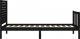 vidaXL Rama łóżka z wezgłowiem, czarna, 2FT6, pojedyncza, lite drewno 7