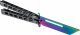 Nóż motylkowy treningowy CS:GO steel rainbow 1