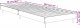 vidaXL Rama łóżka, biała, połysk, 75x190 cm, materiał drewnopochodny 8