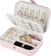 Aptel PUDEŁKO na Biżuterię Organizer Zamykany 16x11x5cm różowy CA21 2