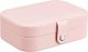 Aptel PUDEŁKO na Biżuterię Organizer Zamykany 16x11x5cm różowy CA21 3