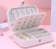 Aptel PUDEŁKO na Biżuterię Organizer Zamykany 16x11x5cm różowy CA21 4