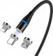 Kabel USB Vega USB-A - Magnetyczne 1 m Czarny (29959) 2