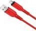 Kabel USB Hoco USB-A - microUSB 1 m Czerwony 2