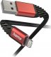 Kabel USB Hama USB-A - Lightning 1.5 m Czarno-czerwony (002015380000) 2