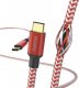 Kabel USB Hama USB-C - USB-C 1.5 m Czerwony (002015600000) 2