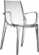 SCAB Design Krzesło Vanity Arm transparentne z tworzywa 1