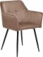 Beliani Zestaw 2 krzeseł do jadalni welurowy brązowy JASMIN 4