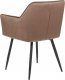 Beliani Zestaw 2 krzeseł do jadalni welurowy brązowy JASMIN 5