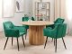 Beliani Zestaw 2 krzeseł do jadalni welurowy szmaragdowy JASMIN 2