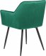 Beliani Zestaw 2 krzeseł do jadalni welurowy szmaragdowy JASMIN 5