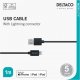 Kabel USB Deltaco USB-A - Lightning 1 m Czarny (IPLH-411) 2