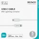 Kabel USB Deltaco USB-C - Lightning 2 m Biały (IPLH-452) 2