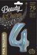 GoDan Balon foliowy B_C Cyfra4 hologr sreb CH-BHS4 44765 1